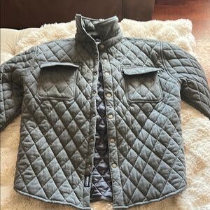Men's Quilted Gray Jacket